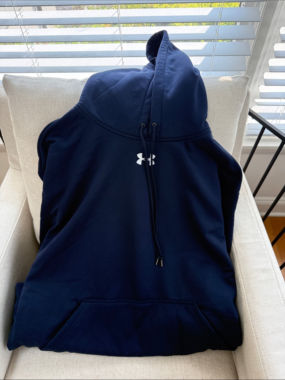 Under Armour Men’s Navy Zip-Up Hoodie Sweatshirt